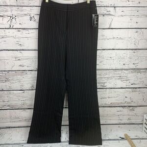 Rafaella Women's Stretch Black Pin Striped Boot Cut Dress Pants‎ 🆕 [Size 8] NWT